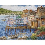 Dockside Quilts Counted Cross Stitch Kit (image for) Dockside Quilts Counted Cross Stitch Kit